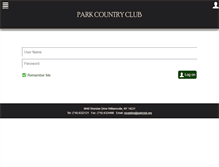 Tablet Screenshot of parkclub.org